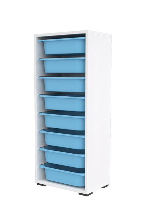 Hanah Home Armario Multiusos Blanco y Azul Hanah Home Armario Multiusos Blanco y Azul
